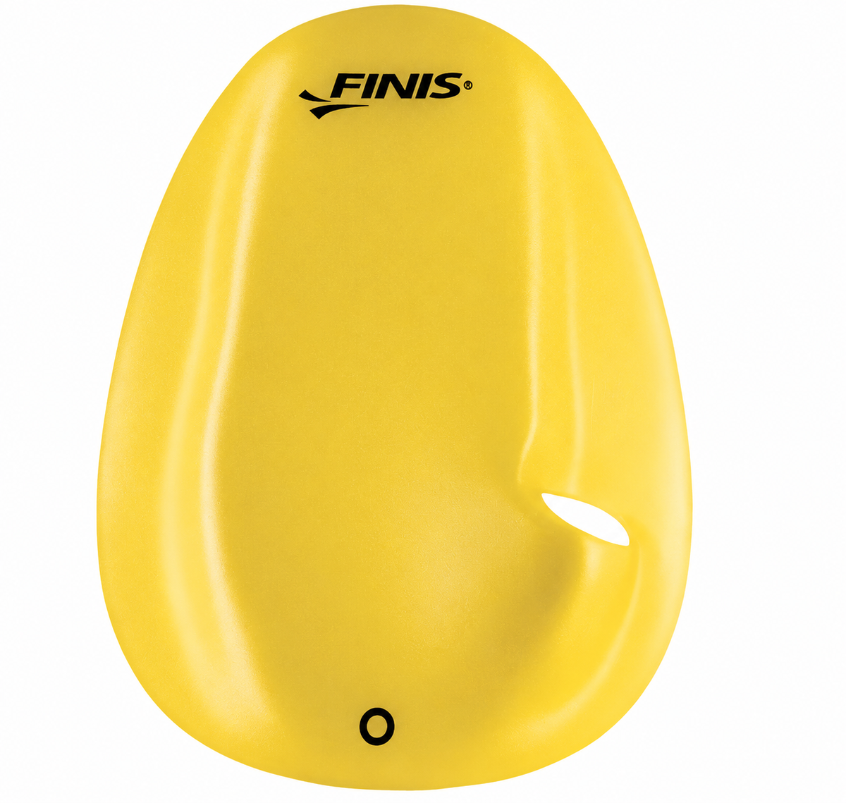 Swim hand paddles — isolated actual left paddle with thumb opening