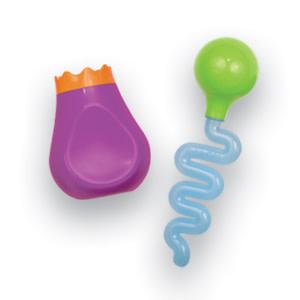Squeeze bottle and wavy dropper — two components of the four-tool set