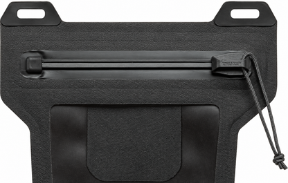 Waterproof phone pouch — actual toothless zipper and pull detail