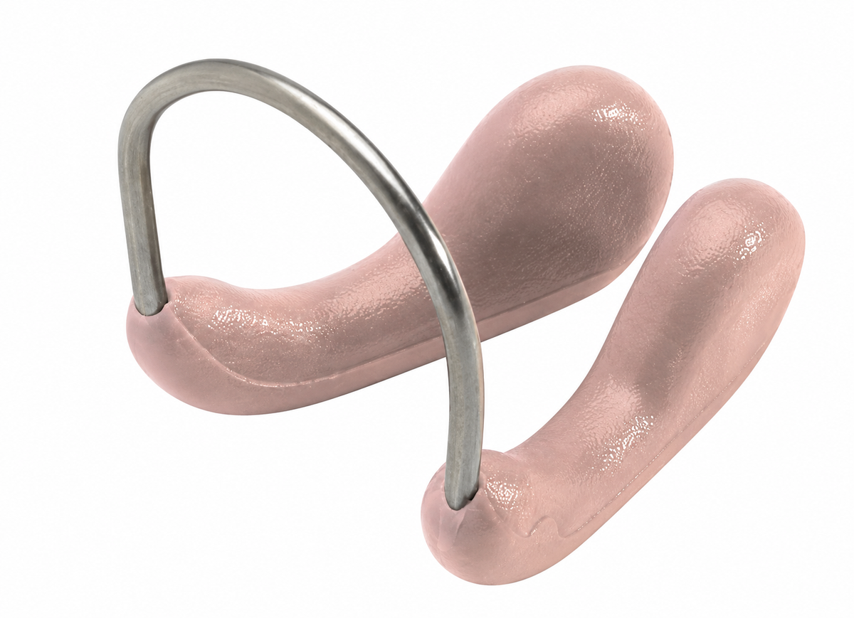 Swim nose clip — actual clip detail