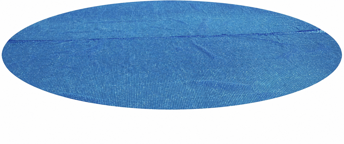 Solar pool cover — actual flat source view with original slight top-edge crop